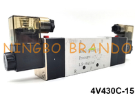 4V430C-15 5/3-drożny pneumatyczny zawór elektromagnetyczny typu Airtac 24VDC 220VAC