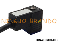 DIN43650C Złącze elektrozaworu typu overmolded Cable z diodą LED