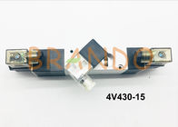 Drut przewodowy lub złącze w kolorze srebrnym 5/3 Way Pneumatyczny zawór sterujący powietrzem 4V430-15