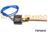 FDF4A10 Elektrozawór chłodniczy z zaworem elektromagnetycznym 1/4 &amp;#39;&amp;#39; 6,35 mm OD AC 220 V Normalnie zamknięty