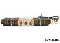 1/8 `` 4V120-06 Pneumatyczny zawór elektromagnetyczny typu Airtac 5-drożny 2-pozycyjny 24 V.