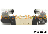4V230C-08 Pneumatyczny zawór elektromagnetyczny typu Airtac 1/4 '' 5-drożny 3-pozycyjny 24 V.