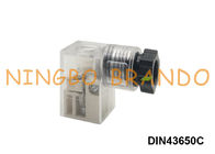 Wtyki złącza elektrycznego cewki zaworu elektromagnetycznego DIN 43650 forma C z diodą LED