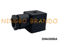 DIN 43650A Złącze wtykowe cewki zaworu elektromagnetycznego Czarny DIN 43650 A
