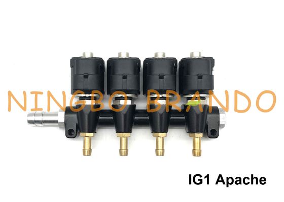 DC12V RAIL / OMB Type 3 Ohm 4 Cylinder IG1 Apache Injector Rail In LPG CNG Sequential System