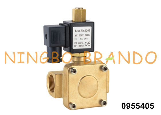 0955405 3/4'' mosiężny zawór elektromagnetyczny 2/2-drogowy normalnie otwarty 24VDC 110VAC 220VAC