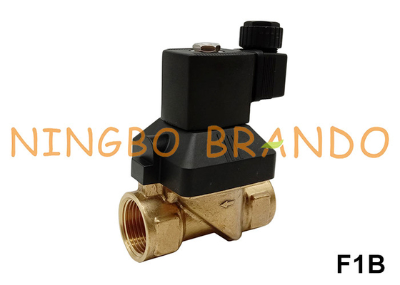 16 bar 2 Way NC Brass Solenoid Valve For Water Air Gas 3/8' do 2' 24V 110V 220V