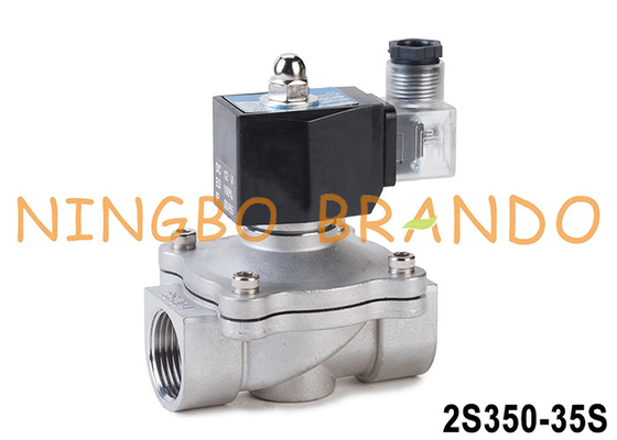 2S350-35 1-1/4'' 2 Way NC zawór ze stali nierdzewnej do wody, oleju powietrza 24V 220V