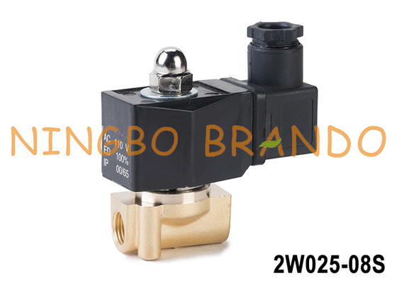2W025-08 1/8' zawór magnetyczny z mosiądzu z cewką IP65 12V 24V 110V 220V
