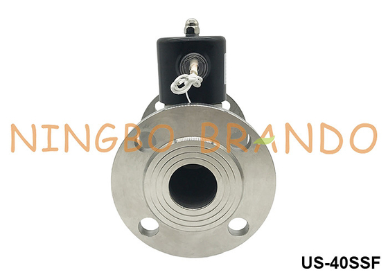 DN40 Flanged Steam Hot Water Solenoid Valve ze stali nierdzewnej 1,5'' 24V 110V 220V