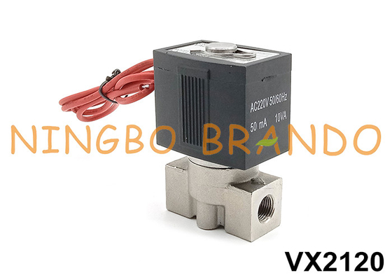 SMC Typ VX2120-02 Zawór magnetyczny ze stali nierdzewnej 1/4' 24V 220V