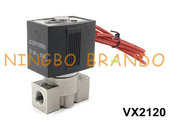 SMC Typ VX2120-02 Zawór magnetyczny ze stali nierdzewnej 1/4' 24V 220V