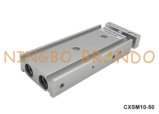 CXSM10-50 SMC Typ Dwuprzęgłowy Cylinder Pneumatyczny 10 mm Wylotowy 50 mm Uderzenie