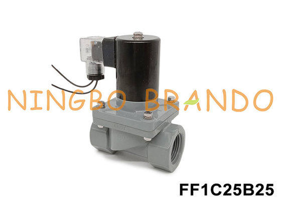 1' DN25 Zawór magnetyczny przeciw korozji z ciałem CPVC 24V 110V 220V