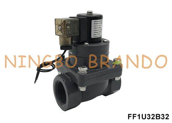 1-1/4' DN32 Chroniony przed korozją zawór słonowy z UPVC dla kwasu chemicznego 24V 220V