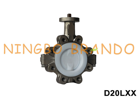DN40 do DN600 Bezgłowy Zawór typu motyl z podszewką z PTFE