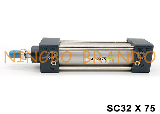 Serial SC Dwukrotnie działający cylinder powietrza pneumatycznego 32 mm Wydrukowany 75 mm