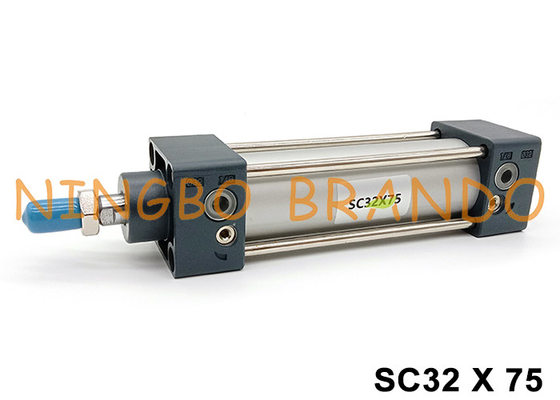 Serial SC Dwukrotnie działający cylinder powietrza pneumatycznego 32 mm Wydrukowany 75 mm