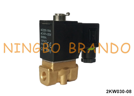 2KW030-08 Typ Airtac Normalnie otwarty zawór magnetyczny z mosiądzu 220V 110V 24V 1/4&quot;
