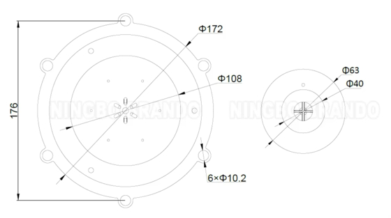 Zestaw membran M/D102 TPE do zaworu impulsowego 3,5'' 4'' Autel do odpylacza