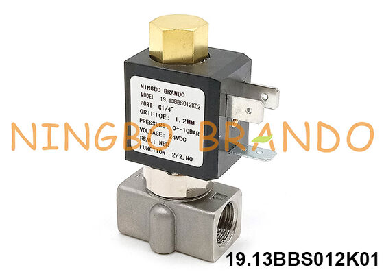 1/8'' 1/4'' 2 Way Normally Open Stainless Steel Solenoid Valve 30bar