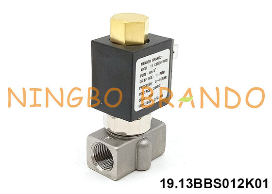 1/8'' 1/4'' 2 Way Normally Open Stainless Steel Solenoid Valve 30bar