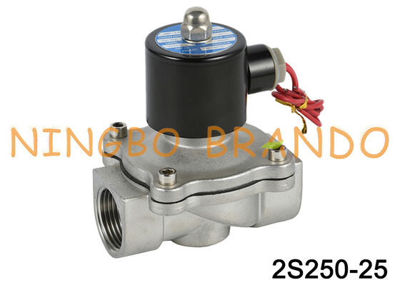 2S250-25 1'' 2/2 Way Valve ze stali nierdzewnej do oleju wodnego powietrza
