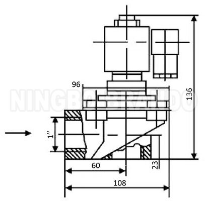 WXYD TDF-Z-25 1 'Pulsowy zawór odrzutowy o prawym kącie dla filtra workowego przemysłowego