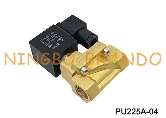 Shako Typ PU225A-04 1/2 '' 2-drogowy, normalnie zamknięty mosiężny zawór elektromagnetyczny 24 V 110 V 220 V