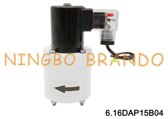 Zawór elektromagnetyczny antykorozyjny 1/2'' z PTFE do chemikaliów kwasowo-alkalicznych