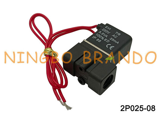 2p025-08 Plastikowy zawór elektromagnetyczny Airtac Sterowanie płynem AC220V AC110V DC24V DC12V