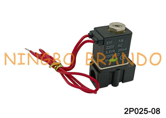 2p025-08 Plastikowy zawór elektromagnetyczny Airtac Sterowanie płynem AC220V AC110V DC24V DC12V