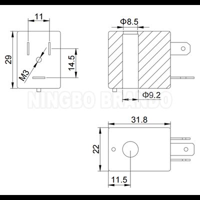 DairYMASTER Pulsator mleka Wlewek wałka magnetycznego P206 12VDC 7W 7.5W