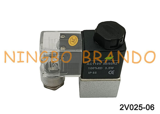 Airtac Typ 2V025-06 1/8'' Zawór sterujący płynem 2/2drogowy 110VAC AC110V