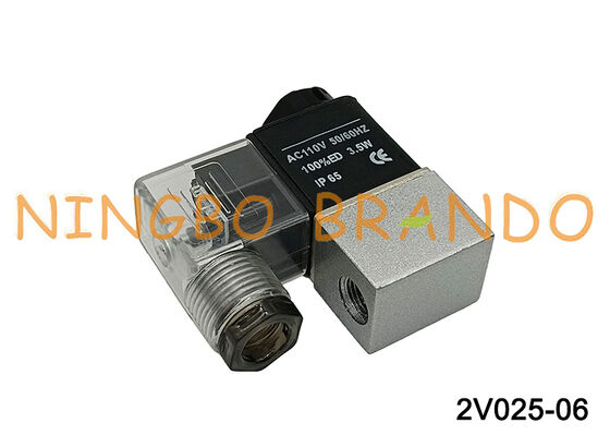Airtac Typ 2V025-06 1/8'' Zawór sterujący płynem 2/2drogowy 110VAC AC110V