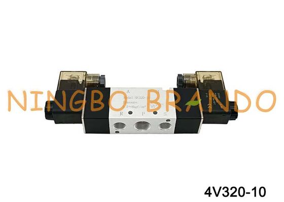 AirTAC Typ 4V320-10 DC12V 3/8'' Podwójny elektrozawór 5/2-drożny elektromagnetyczny zawór powietrza