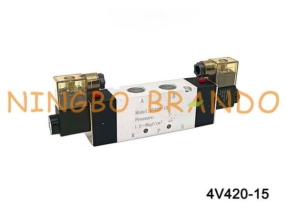 Zawór elektromagnetyczny typu AIRTAC Zawór powietrza 4V420-15 DC 12 V 24 V AC 110 V 220 V