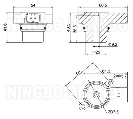 WABCO Typ 442 051 021 1 Węzeł zaworu magnetycznego dla zawieszenia powietrznego BMW 12VDC 0,96A