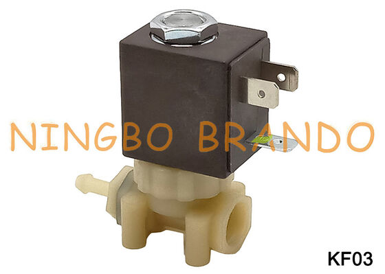Coffee Espresso Maker 1/8'' 2 Way Food Grade Safe PA66 Plastic Solenoid Valve DC24V KF03