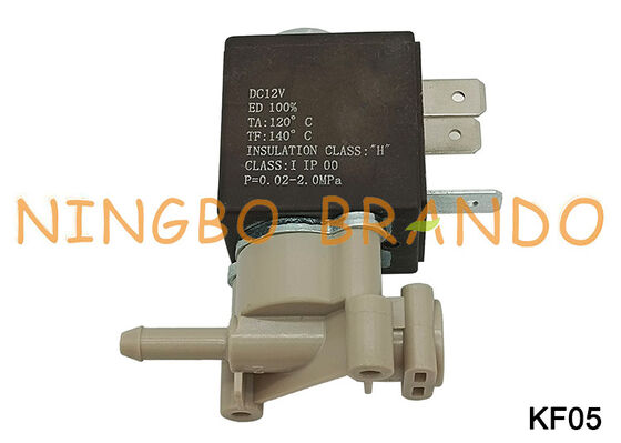 2-drogowy normalnie zamknięty nylonowy plastikowy zawór elektromagnetyczny wody 1/8 '' DC12V KF05