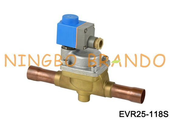 Zawór elektromagnetyczny Danfoss typ 032L2201 EVR 25 lutowany ODF 1 1/8 cala