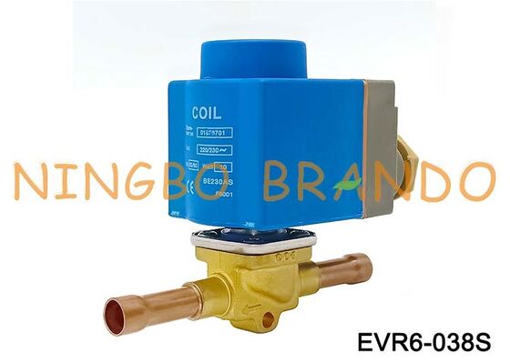 Zawór elektromagnetyczny Danfoss typ 032F1212 EVR 6 3/8'' lutowany