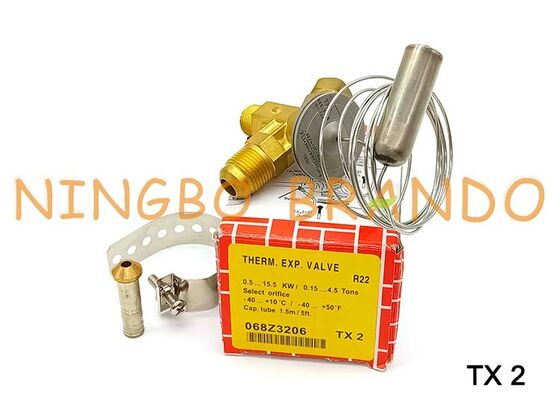 Termostatyczny zawór rozprężny Danfoss typ 068Z3206 TX2 3/8'' x 1/2'' kołnierz