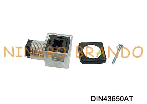 DIN43650A Złącze cewki zaworu elektromagnetycznego 18 mm przezroczyste DIN 43650 typ A