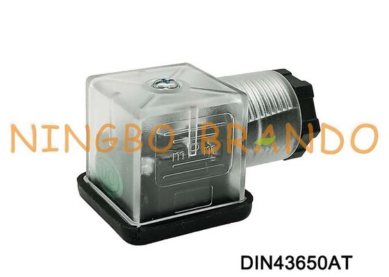 DIN43650A Złącze cewki zaworu elektromagnetycznego 18 mm przezroczyste DIN 43650 typ A