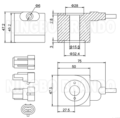 24VDC spiralna magnetyczna dla autobusu ciężarówki METATRON regulator ciśnienia