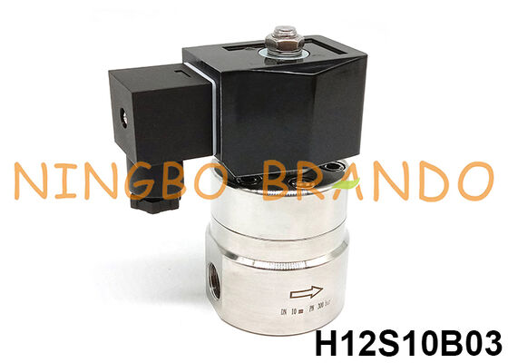 300 bar High Pressure Solenoid Valve 3/8'' 220V 110V 24V 12V