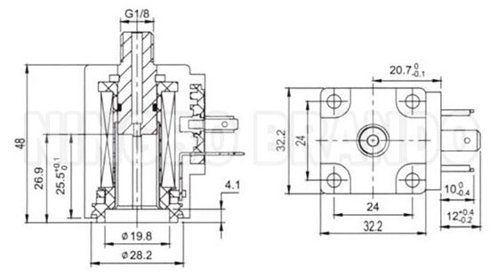 Cewka zaworu elektromagnetycznego Burkert typu 0311 C 0312 C 0211 12V 24V 110V 220V 22VA 20W