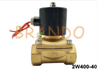 G1-1 / 2-calowy mosiężny zawór olejowy wody AC220V / DC24 Zawór elektromagnetyczny normalnie zamknięty 2W400-40