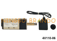 AirTAC Typ 5/2 Way 1/8 '' Pojedynczy elektromagnetyczny zawór pneumatyczny 24VDC 220VAC 4V110-06